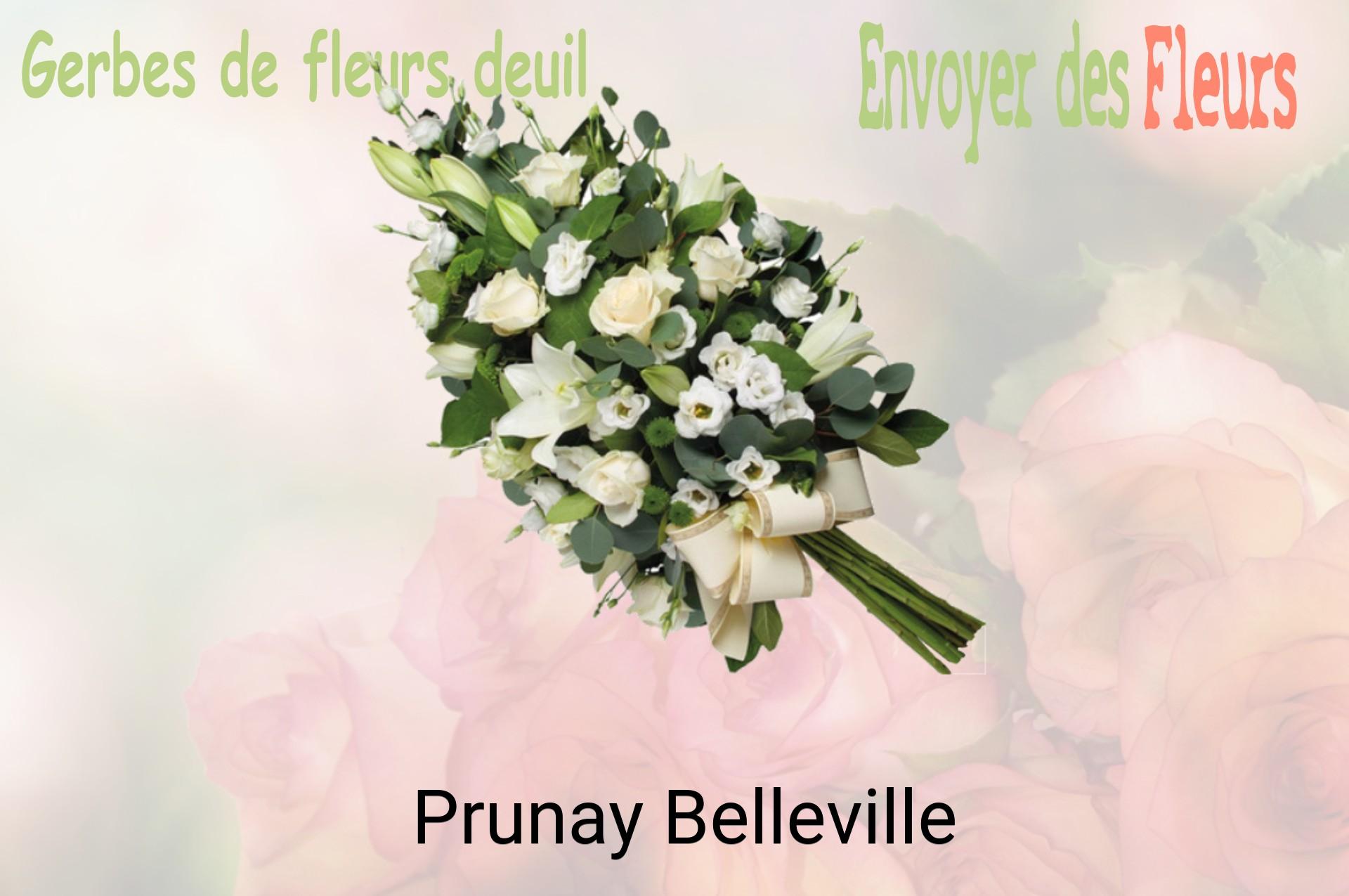 Gerbe de fleurs de deuil livrée à Prunay-Belleville